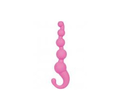 L AMOR PREMIUM SILICONE BADED PROBE 5 INCH PINK